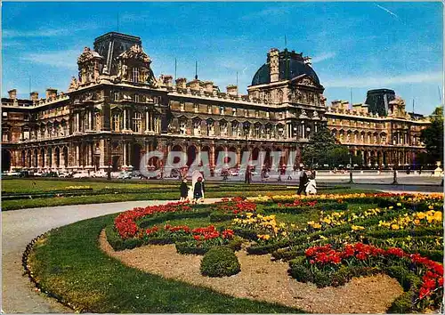 Moderne Karte Paris le Louvre et ses Jardins