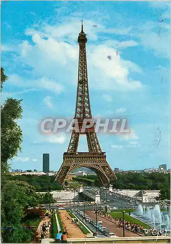 Cartes postales moderne Paris et ses Merveilles les Jets d'Eau du Trocadero le Pont d'Iena et Tour Eiffel (1887 1889)