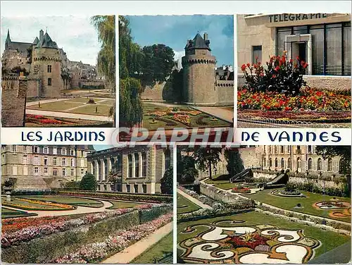 Cartes postales moderne La Bretagne en Couleurs les Jardins de Vannes