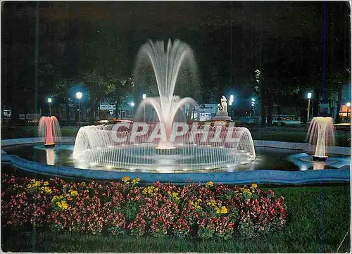 Moderne Karte Grenoble la Nuit les Alpes en Couleurs Naturelles la Splendide Bassin Illumine de la Place Victo