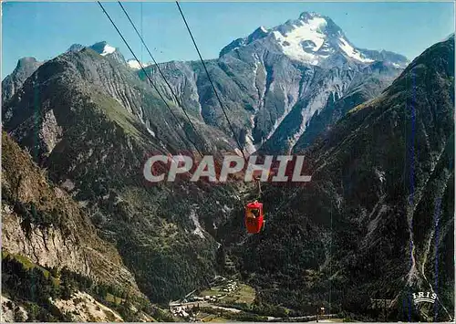 Moderne Karte Les Deux Alpes 1650m (Dauphine) le Tele Nacelle de Venosc et la Muzelle