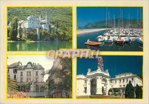 Cartes postales moderne Aix les Bains (Savoie France) Abbaye de Hautecombe le Grand Port la Zone Pietonne le Palais de S