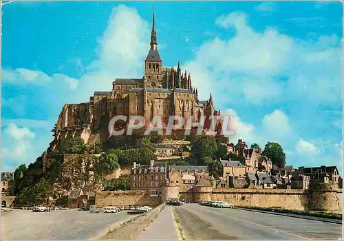 Cartes postales moderne Le Mont Saint Michel (Manche) Ilot Granitique de 900m de tour et de 80 m de Haut