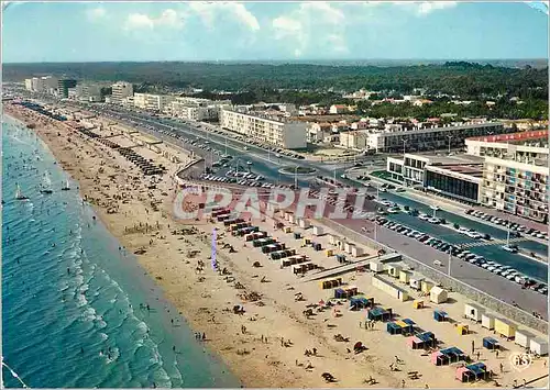 Cartes postales moderne Saint Jean de Monts (Vendee) la France Vue du Ciel la Plage et l'Esplanade de la Mer