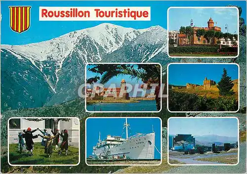 Cartes postales moderne Roussillon Touristique en Parcourant le Roussillon le Castillet Collioure le Chateau de Salses l