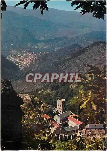 Cartes postales moderne Saint Martin du Canigou dominant Vermet les Bains