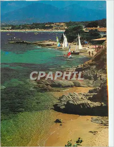 Cartes postales moderne Porticcio Panorama de la Corse Eaux Cristallines et Crique Rocheuse pour un Ballet de Voiles Pla
