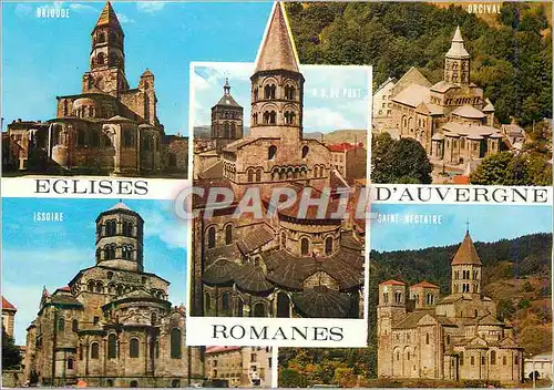 Cartes postales moderne Eglises Romanes d'Auvergne Brioude Orcival Issoire Saint Nectaire