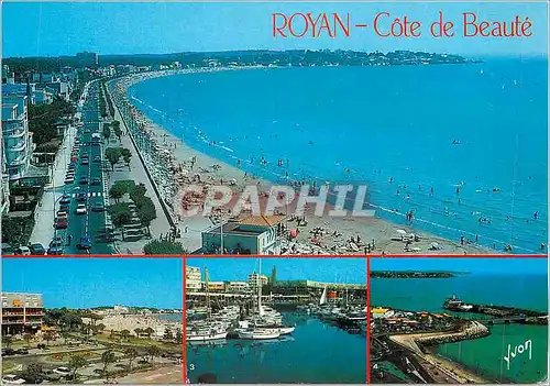 Cartes postales moderne Royan (Charente Maritime) Cote de Beaute Couleurs et Lumiere de France la Plage le Port de Plais