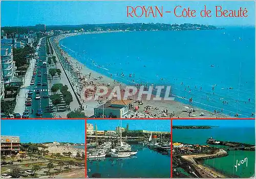 Moderne Karte Royan (Charente Maritime) Cote de Beaute Couleurs et Lumiere de France la Plage le Port de Plais