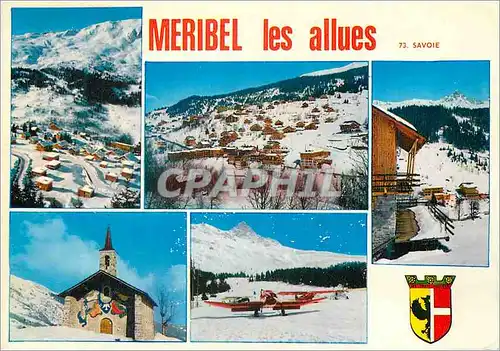 Cartes postales moderne Meribel les Allues (Savoie) alt 1600 2750m Sports d'Hiver