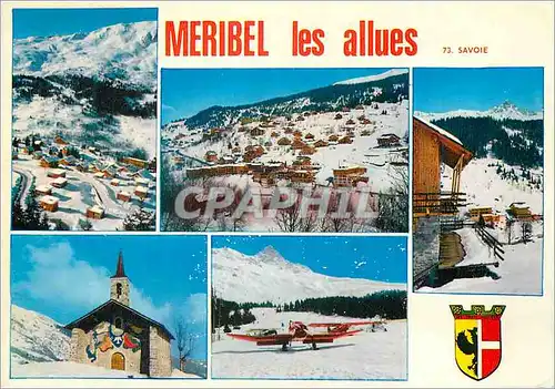 Moderne Karte Meribel les Allues (Savoie) alt 1600 2750m Sports d'Hiver