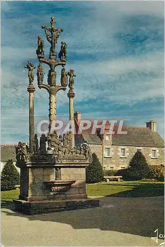 Cartes postales moderne Saint Thegonnec (Finistere) la Bretagne en Couleurs le Calvaire de 1610 la Plate Forme Surmontee
