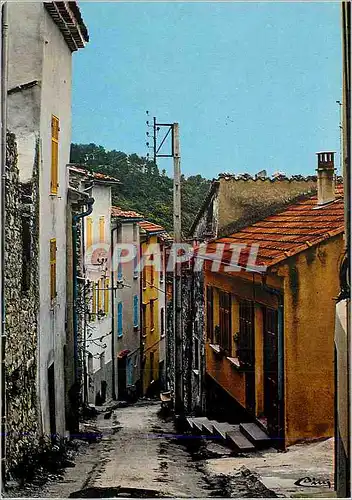 Moderne Karte Meounes les Montrieux (Var) Vieille Rue Vallee du Gapeau Cote d'Azur France French Riviera