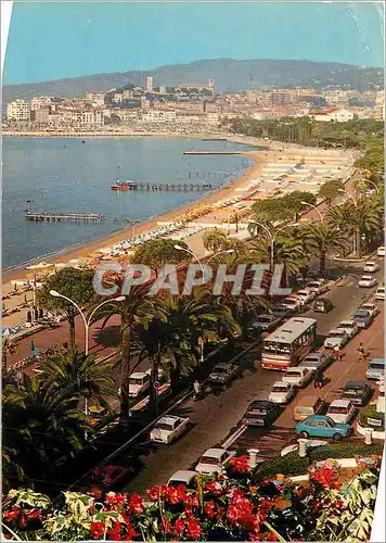 Moderne Karte Cannes La Cote d'Azur Inoubliable La Croisette et le Suquet