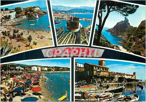 Cartes postales moderne La Ciotat Plage du Mubel Lancement Bateau Calanque de Figuerole Le Plage Le Port