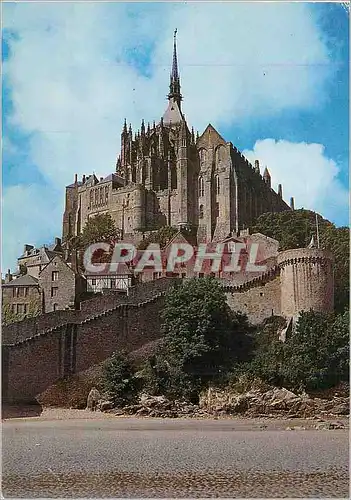 Cartes postales moderne Abbaye de Mont Saint Michel (Manche) Sanctuaire dedie a Saint Michel qui reste un des Monuments