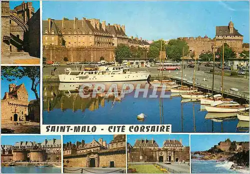 Cartes postales moderne Saint Malo Cite Corsaire En Bretagne Bateaux