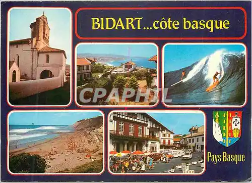 Moderne Karte Bidart (Pyr Atl) Village Basque sur la Mer