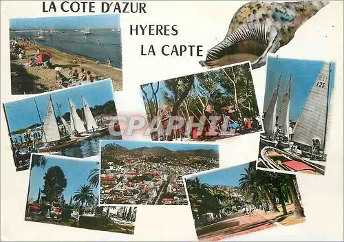 Cartes postales moderne Hyeres La Capte (Var) La Cote d'Azur Bateaux