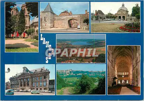 Cartes postales moderne Langres (Haute Savoie) France Cathedrale St Mammes La Porte Bouliere Porte des Moulins Lac de la