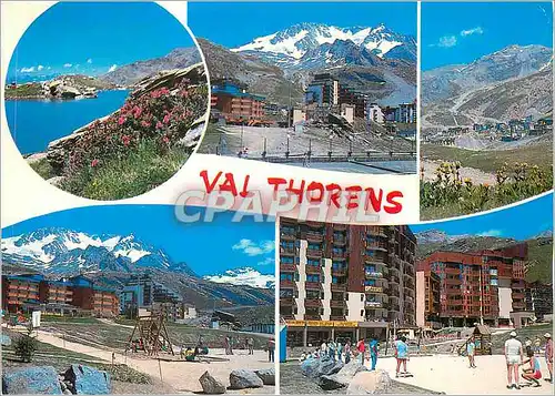 Moderne Karte Val Thorens En Tarentaise (Savoie) Vallee des Belleville La Station d'Ete