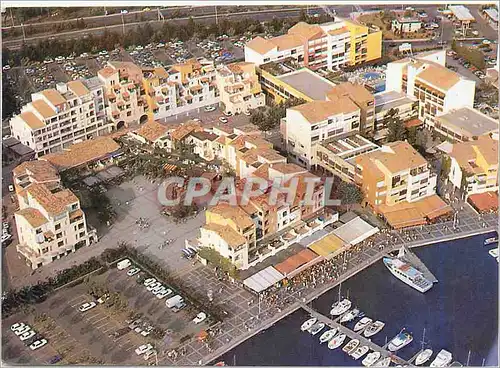 Moderne Karte Le Cap d'Agde Le Littoral Languedocien Place Terisse Port Richelieu