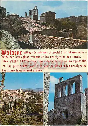 Moderne Karte Balazuc Paysages du Vivarais