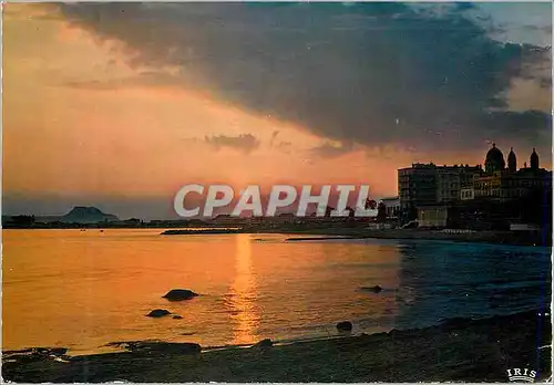 Cartes postales moderne Frejus Plage vue prise de Saint Raphael Reflets de la Cote d'Azur Coucher de Soleil