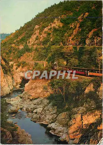Cartes postales moderne Paysages du Vivarais Les Gorges du Doux Train