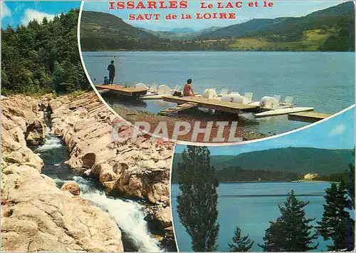 Cartes postales moderne Le Lac d'Issarles alt 1000 m Paysages du Vivarais Cratere d'un ancien Volcan Profondeur 134 m