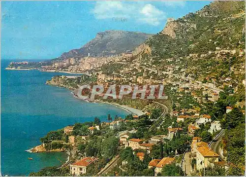 Cartes postales moderne Roquebrune Cap Martin (A M) Les Sites Merveilleux de la Cote d'Azur Les Quartiers de Massolin et