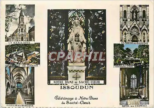 Moderne Karte Issoudun (Indre) Peleriange a Notre Dame du Sacre C�ur La basilique Ceremonie du parc