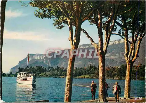 Moderne Karte Aix les Bains La Savoie au Retour d'Hautecombe Bateau