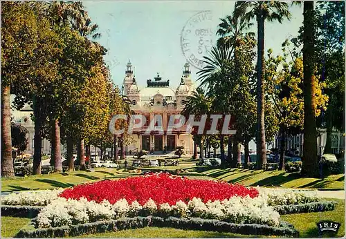 Moderne Karte Monte Carlo Reflets de la Cote d'Azur Le Casino et ses Jardins