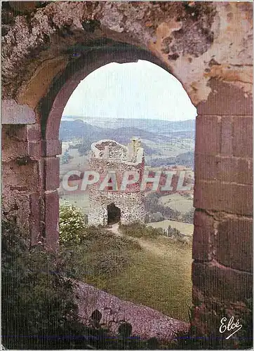 Cartes postales moderne Murol Auvergne Pittoresque et Touristique Le Chateau vu de la Ville Haute