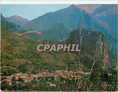 Moderne Karte Castellane Alpes de Haute Provence Altitude 724 metres Cite Historique Situee sur la Route Napol