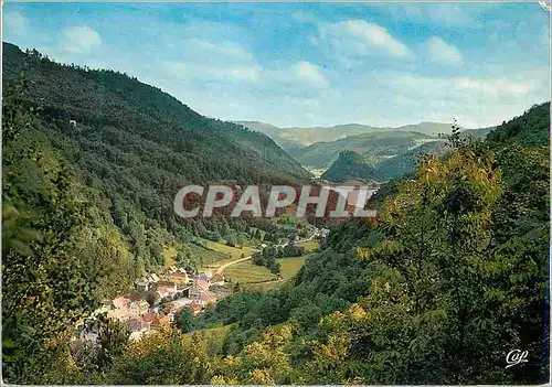 Moderne Karte Wildensten (Haut Rhin) Altitude 800 metres Vue Generale et le Lac