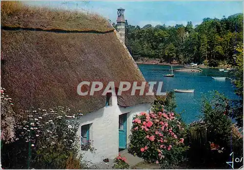 Moderne Karte La Bretagne en Couleurs Maison du Pecheur sur la Riviere (Kerdruc)