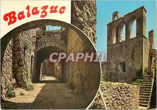 Moderne Karte Balazuc (Ardeche) Deux Aspects du Vieux Village