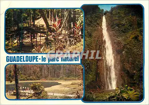 Cartes postales moderne Guadeloupe Entree du Parc Grand Etang Chutes du Carbet