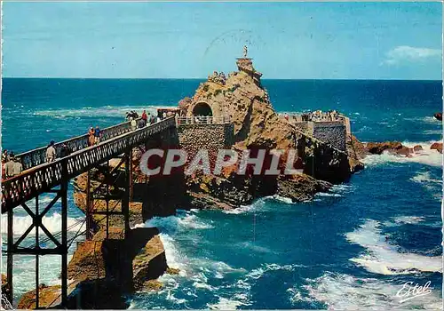 Cartes postales moderne Biarritz Le Rocher de la Vierge
