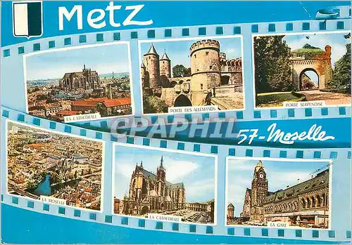Cartes postales moderne Metz Moselle La cathedrale Porte des allemands Porte Serpenoise La Moselle