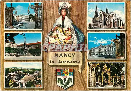 Cartes postales moderne Souvenir de Nancy (Meurthe et Moselle) Place Stanislas Eglise Saint Epvre Place d'Alliance Hotel