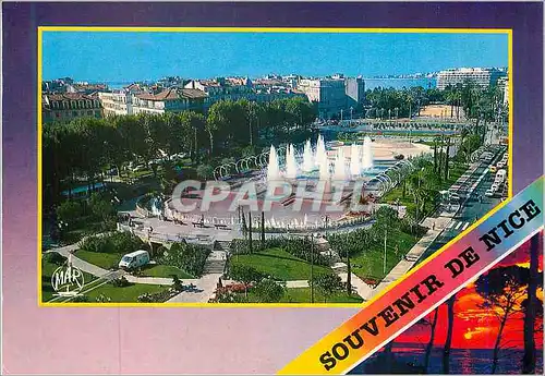 Cartes postales moderne Nice Cote d'Azur Le Jardin de l'Esplanade du Paillon