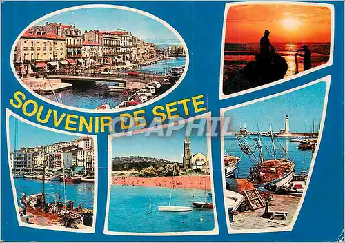 Cartes postales moderne Sete (Herault) Cote Languedocienne Bateaux