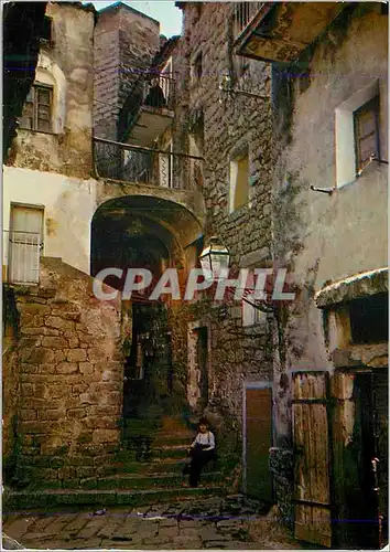 Moderne Karte Sartene Charmes et Couleurs de la Corse Vieux Quartiers du Moyen Age