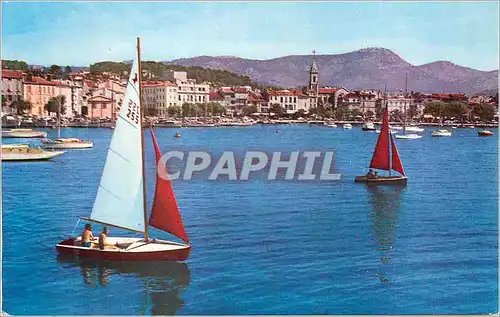 Moderne Karte Sanary sur Mer (Var) La Cote d'Azur Varoise Regates Bateaux