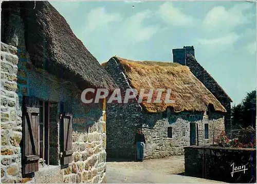 Moderne Karte Chaumieres Bretonnes