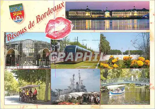 Cartes postales moderne Bordeaux La Place de la Bourse Les Grands Hommes Les Quinconces le Marche des Chartrons Le Jardi